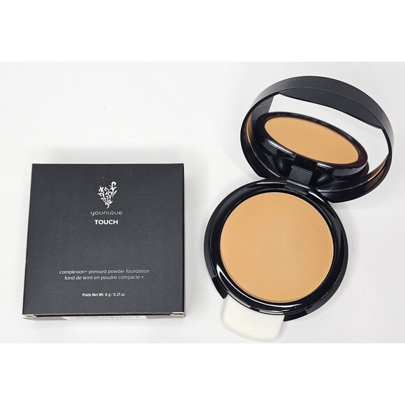 Younique Touch Complexion+ Pressed Powder Foundation Khaki .21oz New in Box - Picture 1 of 7